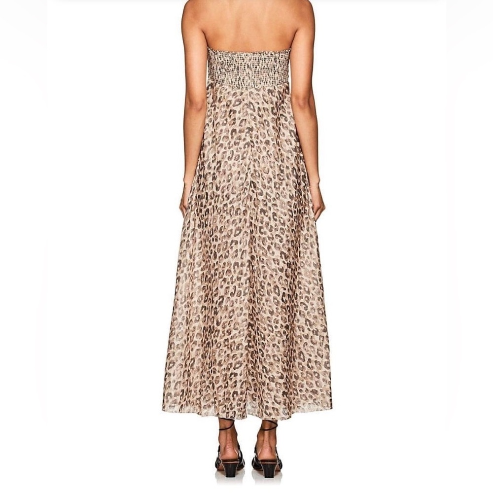 Zimmermann Women's Melody Strapless Maxi Dress In Leopard Size 1 π 100% linen π - Picture 8 of 11